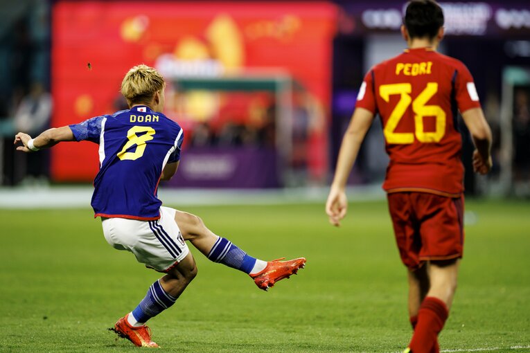 堂安のゴールシーン　©︎Kiichi Matsumoto/JMPA