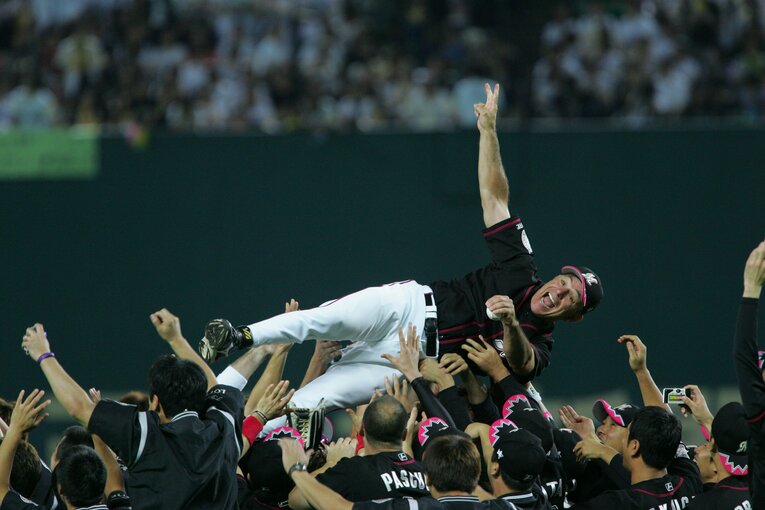 2005年プレーオフでホークスはロッテに敗れた　©Hideki Sugiyama