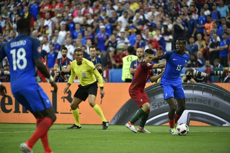 EURO2016でのポグバ　©Takuya Sugiyama