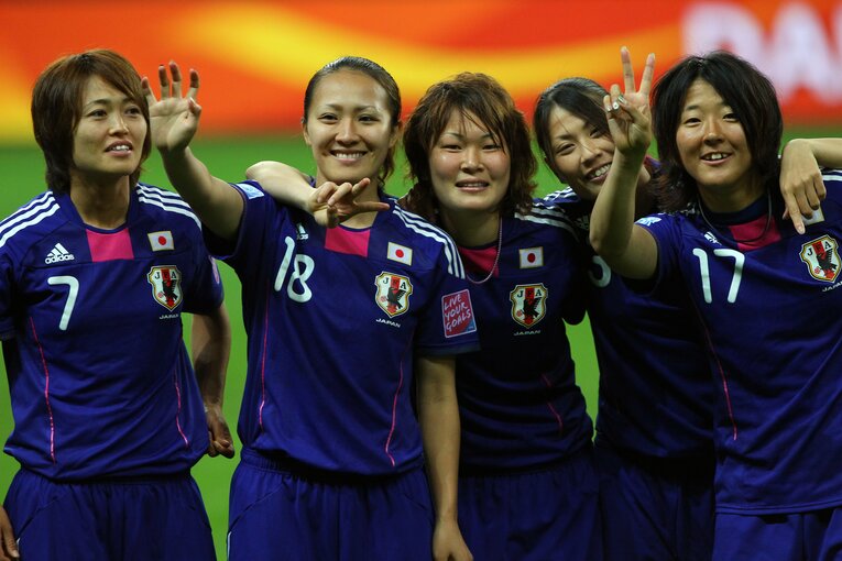 世界一に輝いた2011年W杯　©︎JFA/AFLO