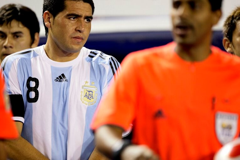 アルゼンチン代表時代のリケルメ　©Sports Graphic Number