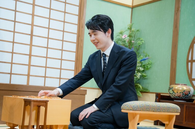 のんと藤井聡太の記念対局（写真はまだまだ続きます）　©AbemaTV, Inc