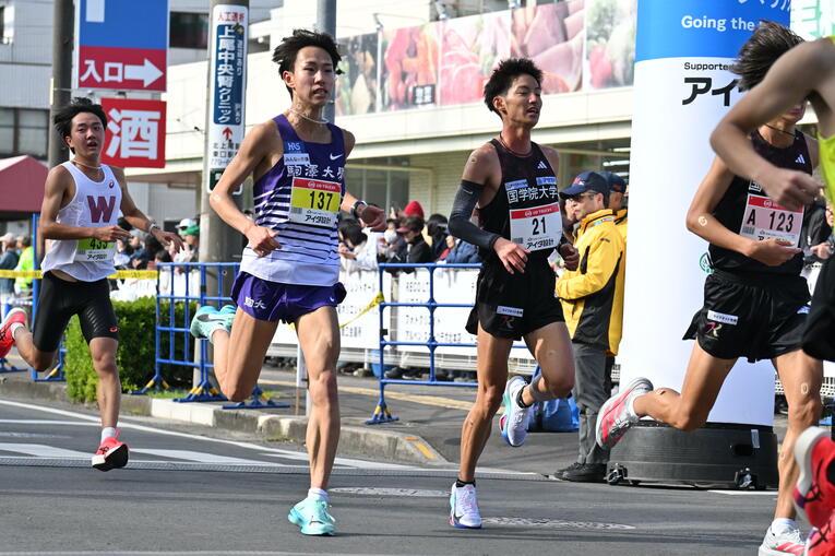 駒澤大・植阪嶺児（3年）も自己ベストでゴール　©Takashi Shimizu