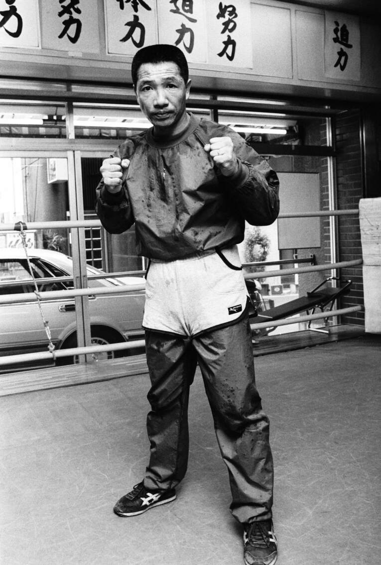 藤原敏男は猛烈な打撃力で“キックの荒鷲”と称された　©BUNGEISHUNJU