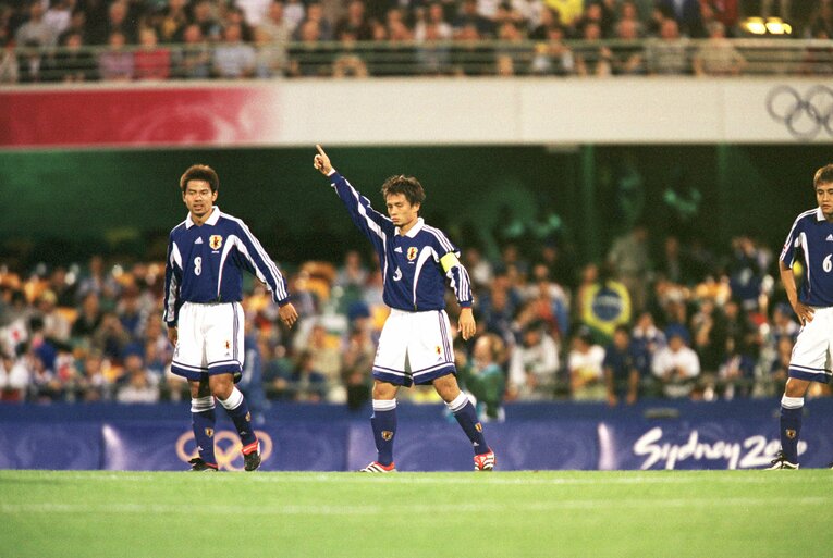 宮本恒靖、明神智和（2000年シドニー五輪）©︎Kazuaki Nishiyama/JMPA