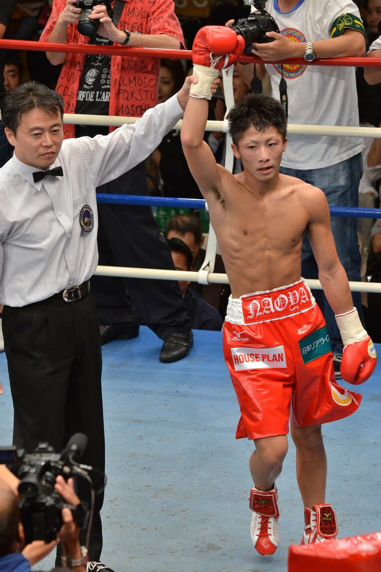 2012年10月、プロデビュー戦での井上尚弥の肉体　©AFLO