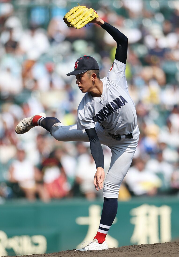 今夏の甲子園では無失点の投球を続ける織田　©JIJI PRESS