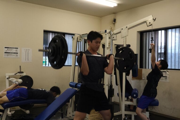 昨年から7キロ増量して現在は186cm、92kgの体躯を誇る吉満　©Fumi Sawai