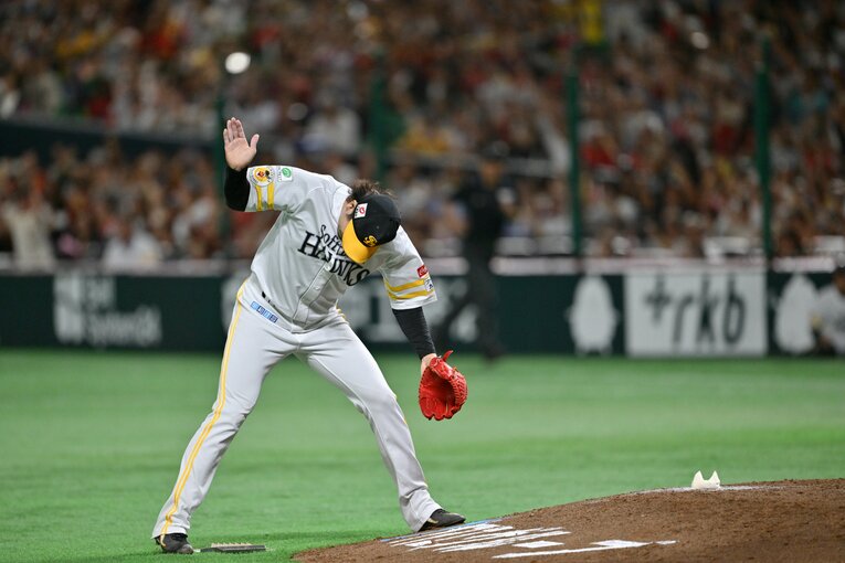 ［第6戦］最後の打者を打ち取った杉山　©Hideki Sugiyama