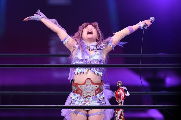 激闘の末にジュリアを破り、中野たむが悲願の赤いベルト（ワールド・オブ・スターダム王座）を手にした