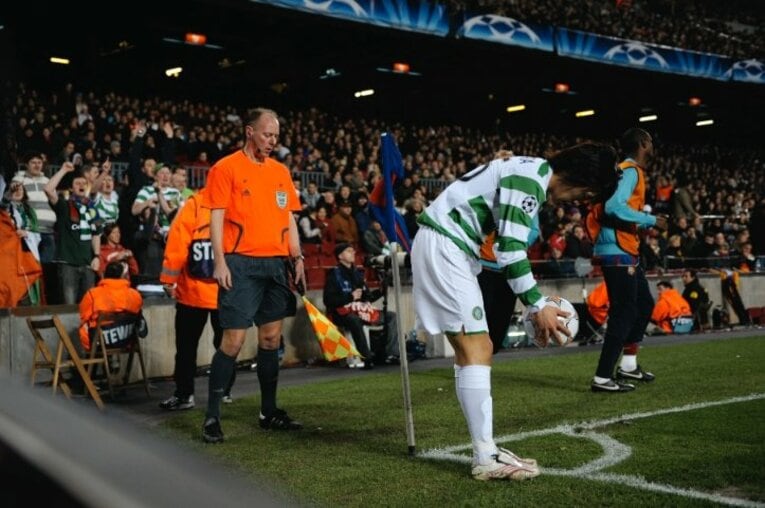 セルティック時代の中村俊輔　©Sports Graphic Number