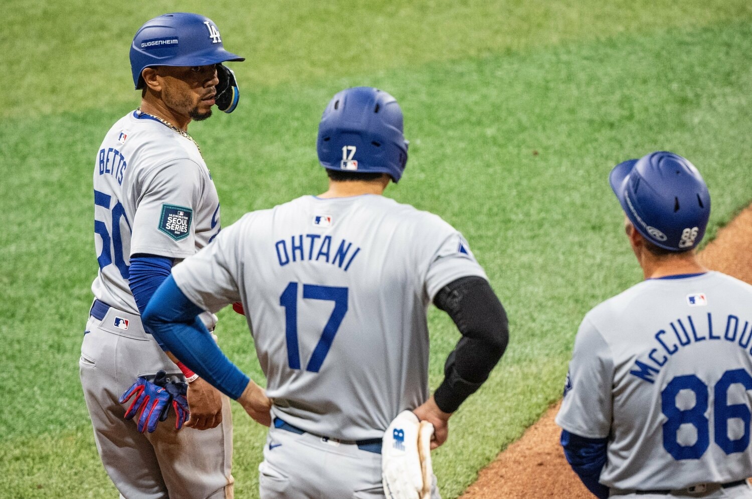 前半戦猛威を振るったMVPトリオのうち、ベッツは骨折で離脱となっている中で大谷の存在は大きい　©Nanae Suzuki