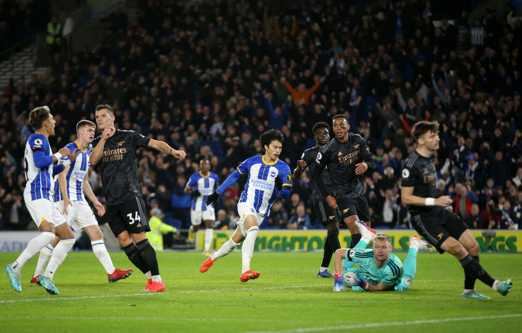 三笘のカタールW杯後初ゴール　©Getty Images