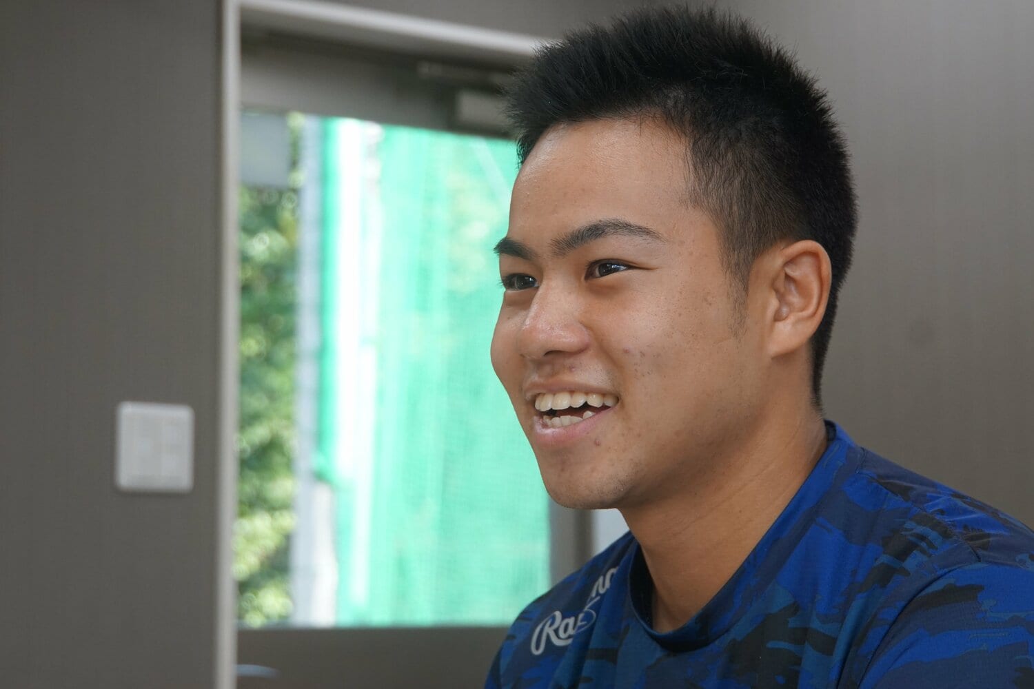 インタビューに応じた緒方漣 ©Kei Nakamura