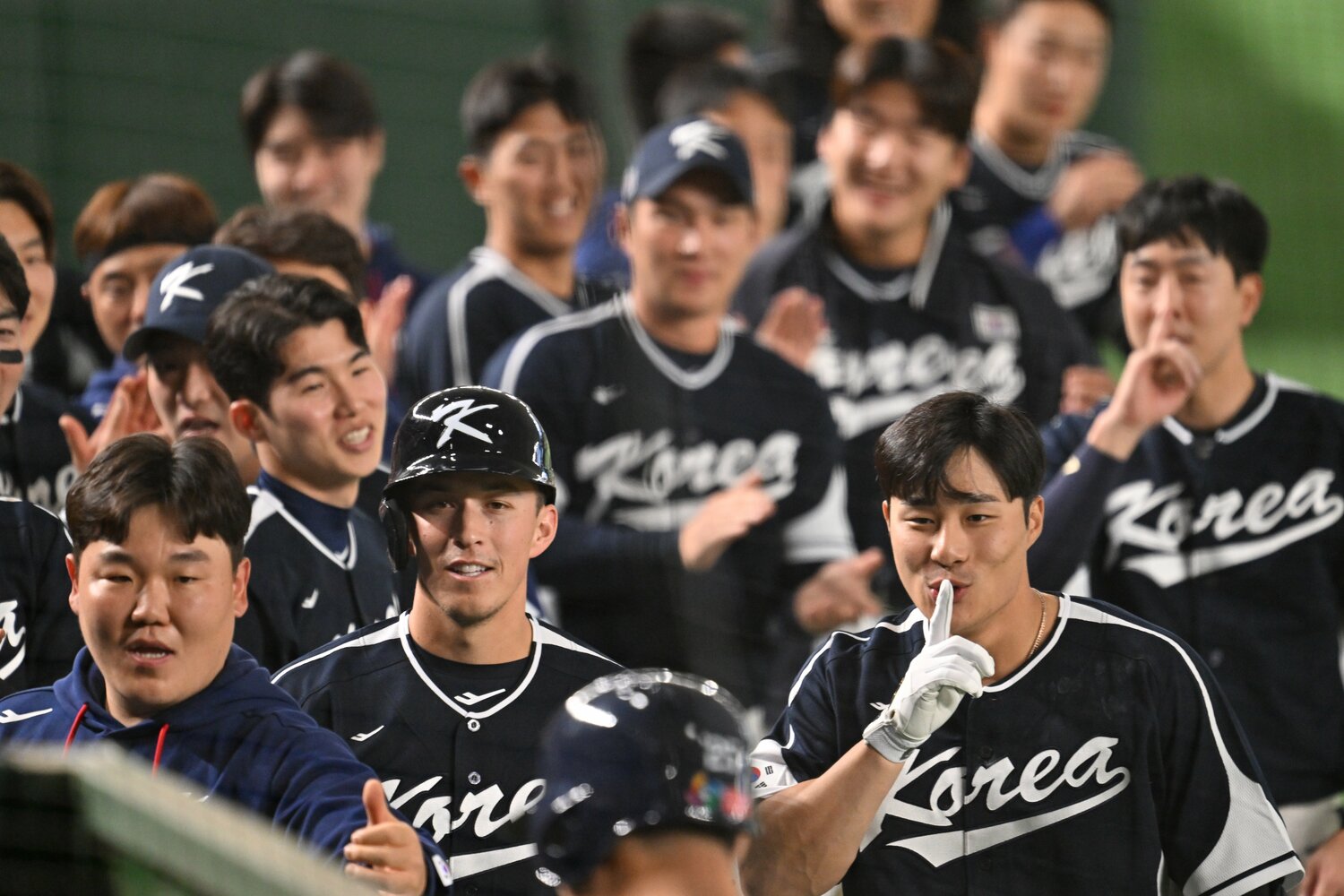 日韓戦、序盤は勢いそのままに3点を一気に先制していた韓国代表　©Naoya Sanuki