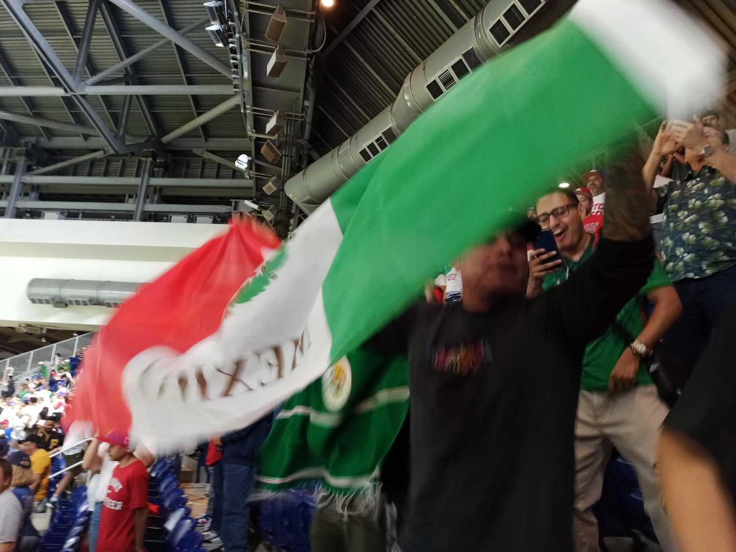 プエルトリコ戦でのメキシコ人ファン