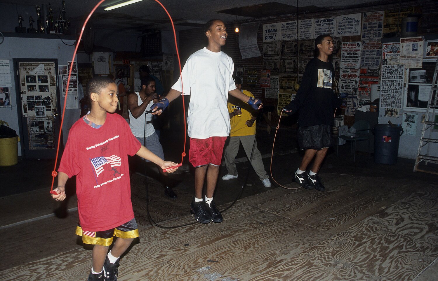 チャンプス・ジム、ちなみにフィラデルフィアは映画『ロッキー』の舞台にもなっている（写真は2002年）　©Getty Images