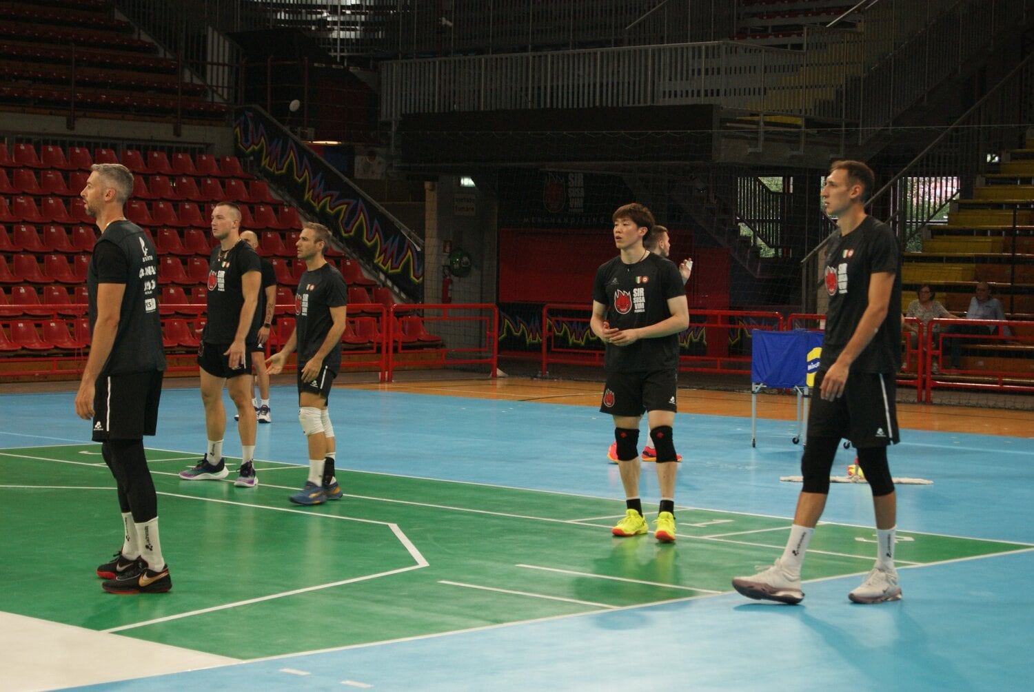 緊張感あるペルージャの練習風景（8月下旬／筆者撮影）