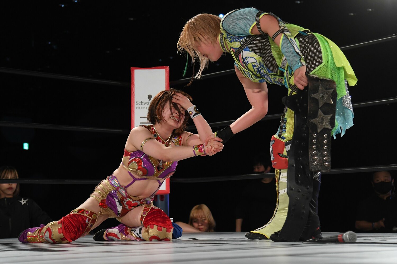 1月20日、「パッション注入マッチ」で高橋奈七永と激闘を繰り広げた月山和香