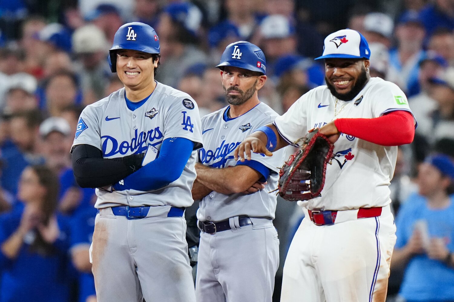 相変わらず楽しそうな大谷とゲレーロJr. ©Getty Images