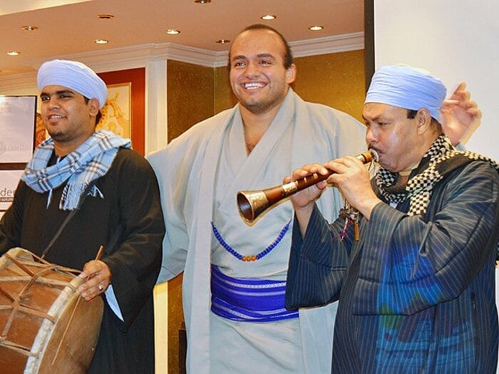 究極の異文化・大相撲で、大砂嵐が目指すもの。～エジプト人力士に大鵬イズムを～＜Number Web＞ photograph by KYODO