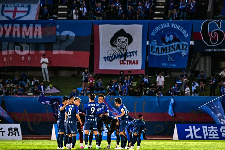 2024年5月22日のルヴァンカップ3回戦。カターレ富山はJ1王者のヴィッセル神戸と対戦　©Tetsuichi Utsunomiya