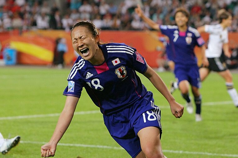 日本サッカーの歴史を塗り替えるゴールを決めた丸山桂里奈。その功績が色褪せることは決してない。 ／ photograph by Satoru Kaneko