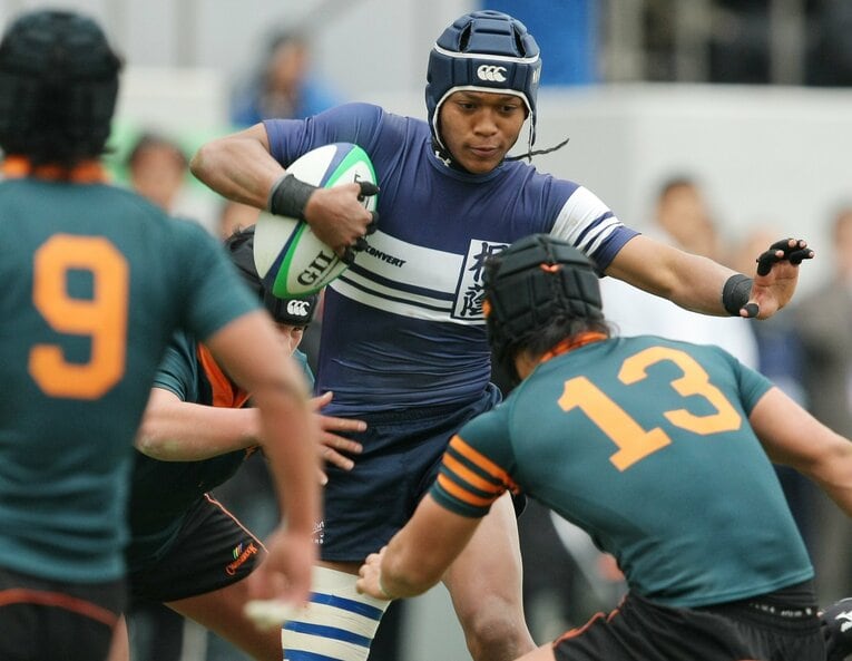 桐蔭学園高校時代の松島幸太朗　©︎JIJI PRESS