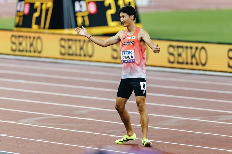 4走を務めた鵜沢　©Kiichi Matsumoto