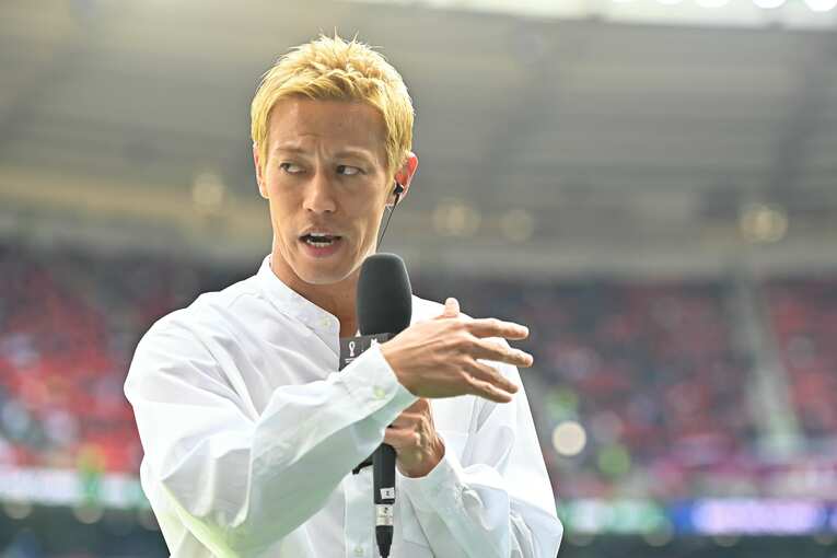 解説で話題になった本田圭佑　©Takuya Kaneko/JMPA