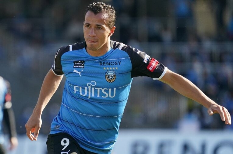 昨季リーグ23得点で得点王、Jリーグ最優秀選手をW受賞、ベスト11にも選ばれたレアンドロ・ダミアン（32歳）。2019年シーズンに川崎に移籍してきた。元ブラジル代表、セレソンでは17試合に出場 ／ photograph by Getty Images