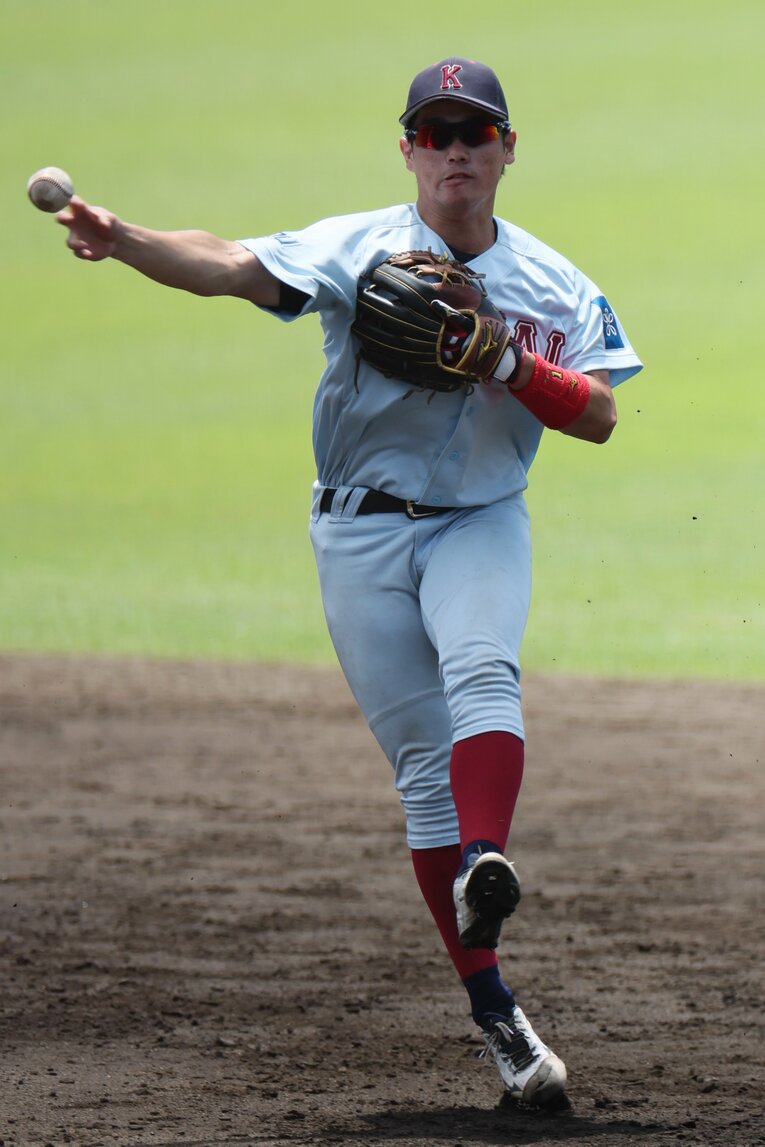 広島から3位指名を受けた勝田。163cmの身長は入団すればNPB最小となる　©Shigeki Yamamoto