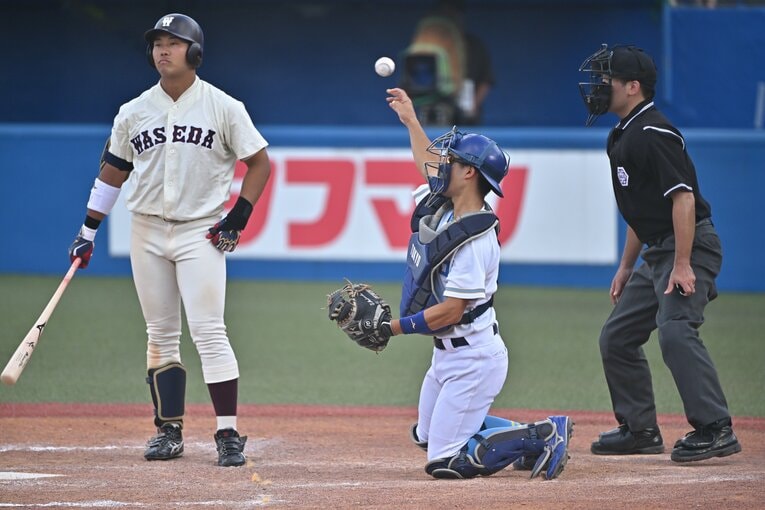 ドラフト目玉ベスト3 外野手編【2】蛭間拓哉外野手（176cm87kg・左投左打・浦和学院高）。西武が1位指名を公表している　©Hideki Sugiyama
