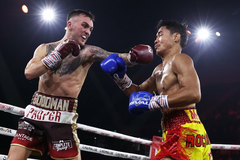 サム・グッドマンvs.チャイノイ・ウォラウト（2024年7月）©︎Getty Images