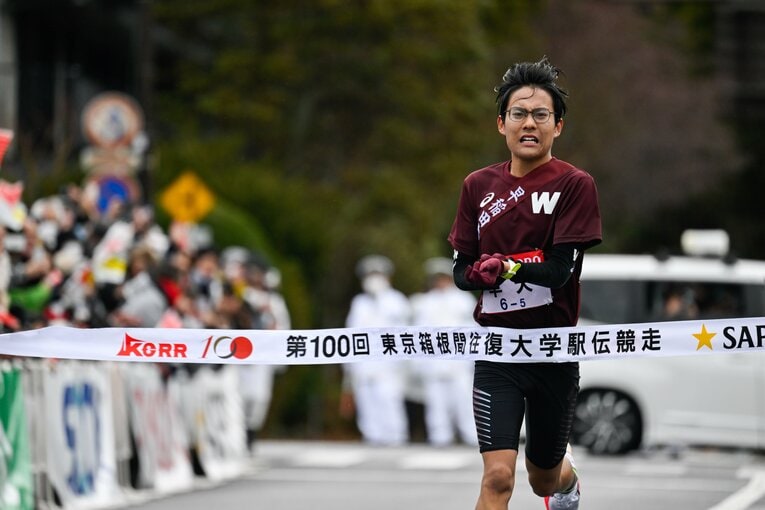 【昨年の名探偵】自身初となる箱根路で5区6位と上りへの適性を見せた工藤　©Nanae Suzuki