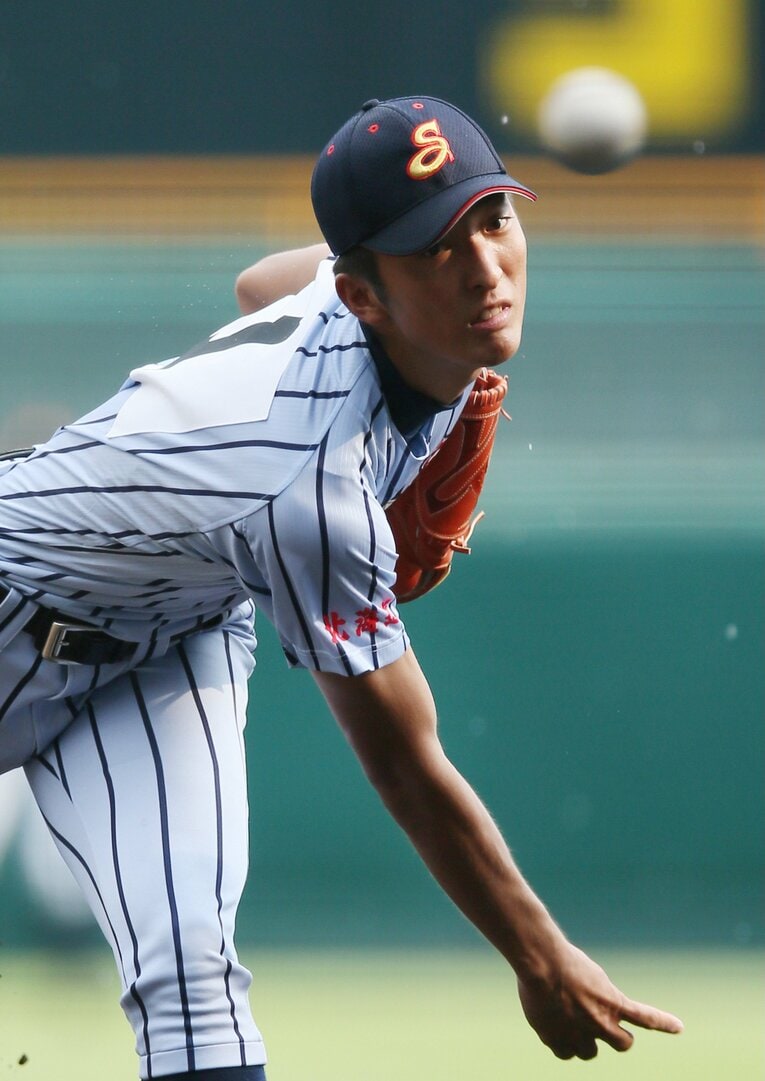 白樺学園高校時代の河村説人（2015年）©JIJI PRESS