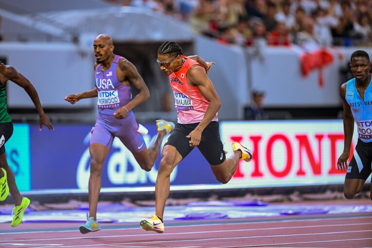 【東京世界陸上】1991年の高野進以来、34年ぶりとなる世界選手権での決勝進出を決めた中島　©Nanae Suzuki