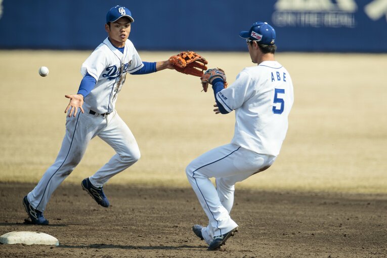 2019年3月、1年目の根尾　©Kiichi Matsumoto