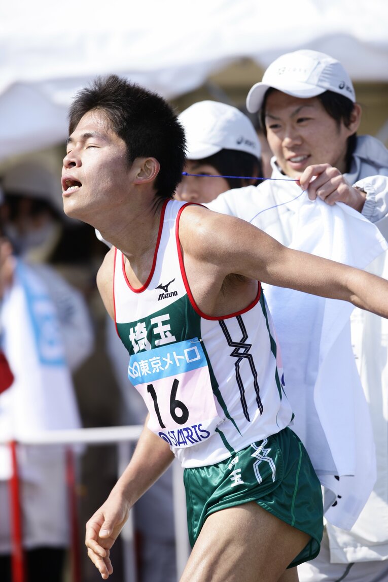 2011年東京マラソンの川内優輝　©Shiro Miyake