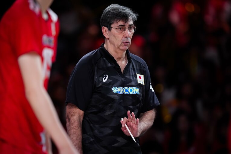 フィリップ・ブラン（VNLポーランド戦）　©︎Volleyball World