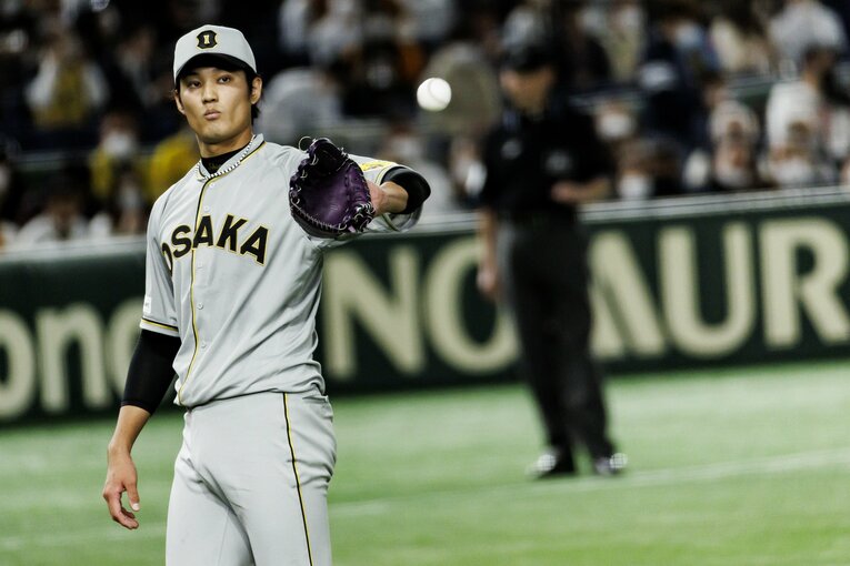 阪神を旅立った藤浪もまた、メジャーリーグの舞台でプレーオフ進出を決めたのも興味深い　©Kiichi Matsumoto