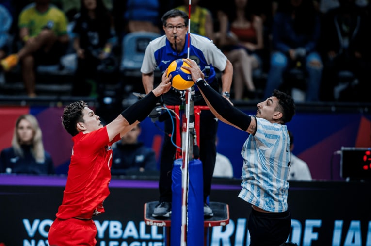 西田有志（VNLアルゼンチン戦）©︎Volleyball World