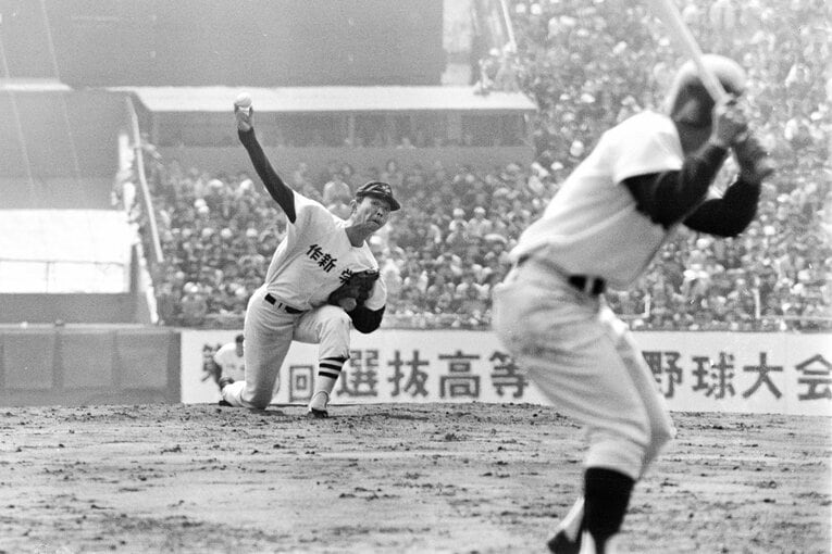 高校生離れした剛速球で三振の山を築いた　©JIJI PRESS