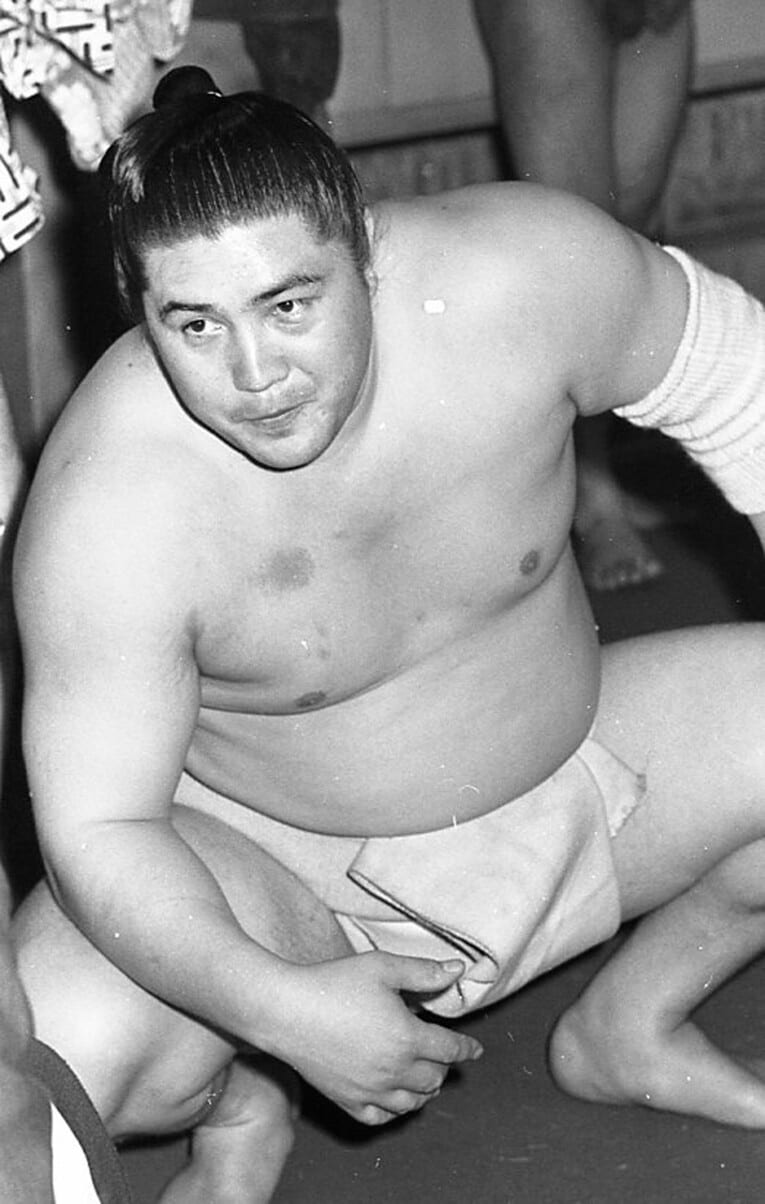 現役時代の大鵬。32回の優勝、2度の6連覇と驚異的な記録を残した　©JIJI PRESS