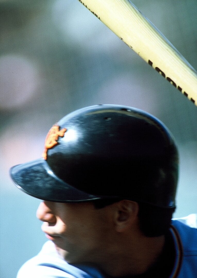 1986年キャンプでの駒田徳広　©Makoto Kenmizaki