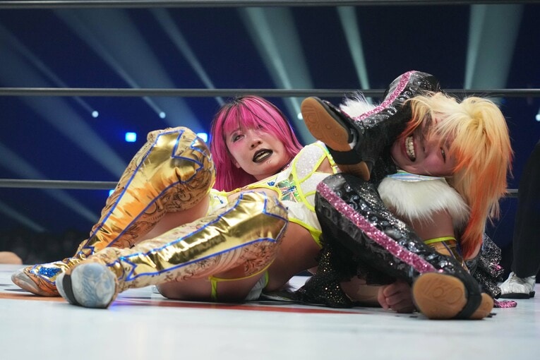 羽南をハイドレンジアに捕らえる吏南　©Essei Hara