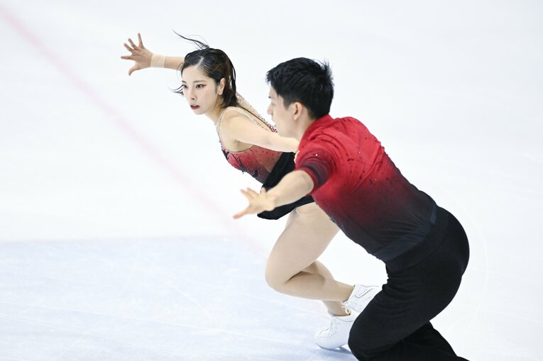 今季の国際大会初戦となった木下グループ杯ショートの演技　©Asami Enomoto