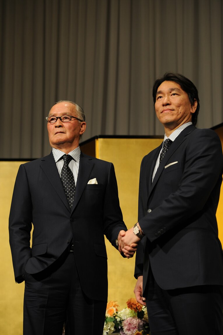 2013年、長嶋茂雄氏と　©Naoya Sanuki