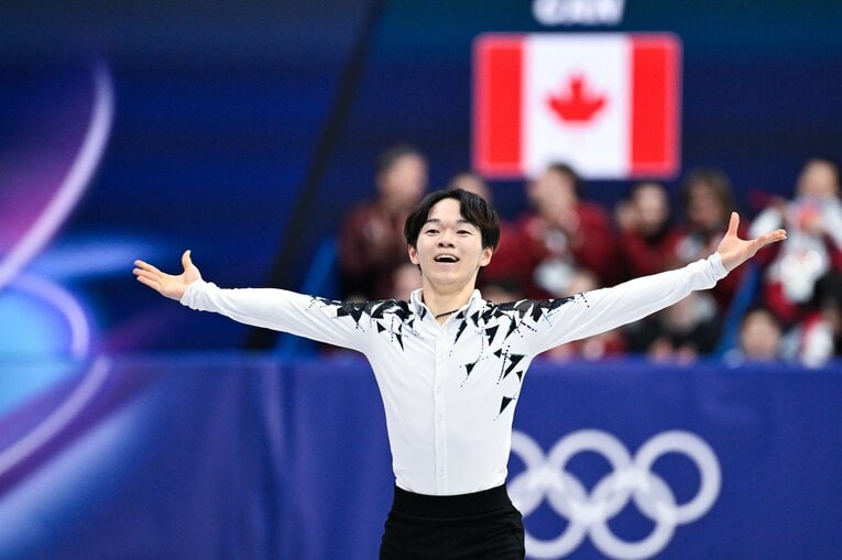 フィギュア団体で銀メダルを獲得した日本チーム　©Asami Enomoto／JMPA