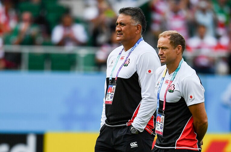 W杯では日本のアタックコーチを務めたトニー・ブラウン（右）　©Getty Imgaes
